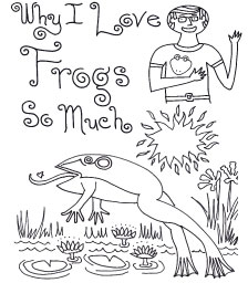 Link Button to Rick Clements book Why I love Frogs So Much